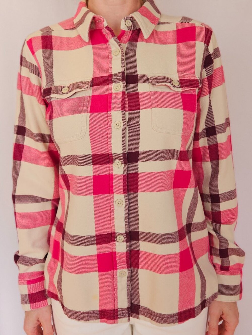 Patagonia Women's Long-Sleeved Fjord Flannel Shirt - Sz 6